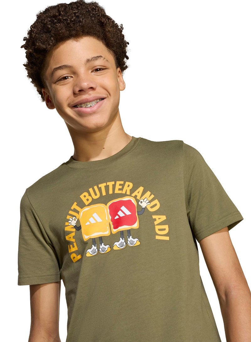 Adidas Youth Food Graphic T-Shirt - Image 1
